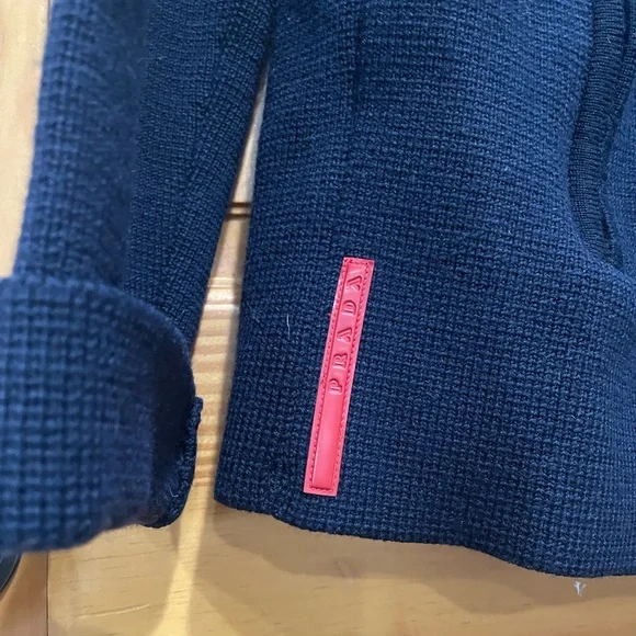 Prada Wool Zip Cardigan